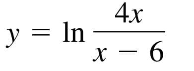 4х
y = In
9-
X -
