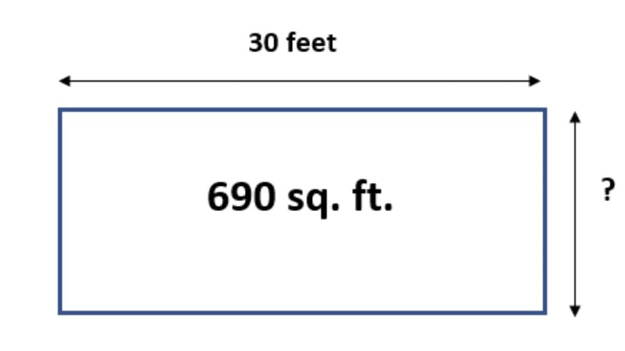 30 feet
690 sq. ft.
?