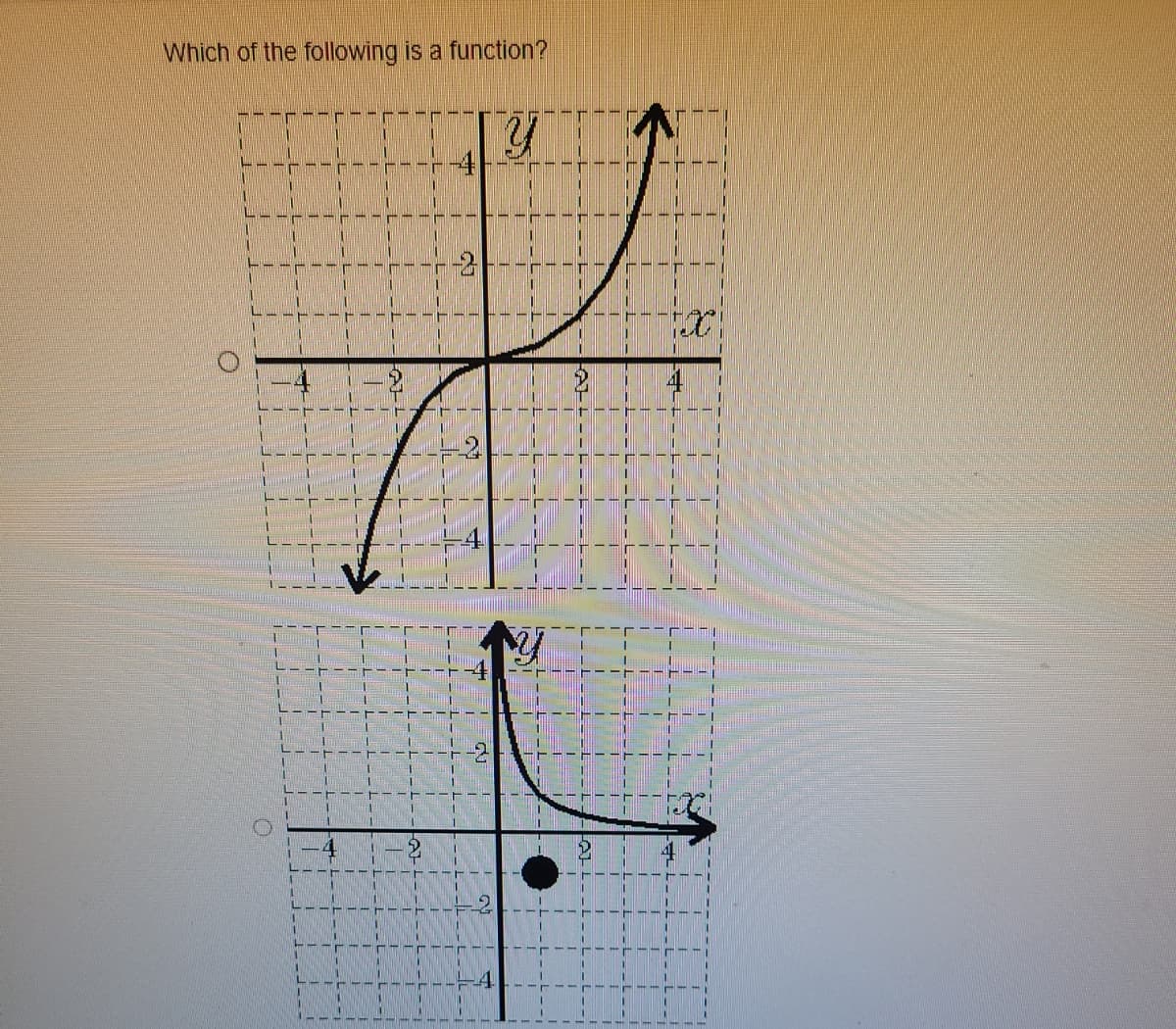 Which of the following is a function?
O
11
1
1
1
2
T
Y