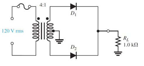 4:1
D1
120 V rms
RL
1.0 kN
D2
elle
