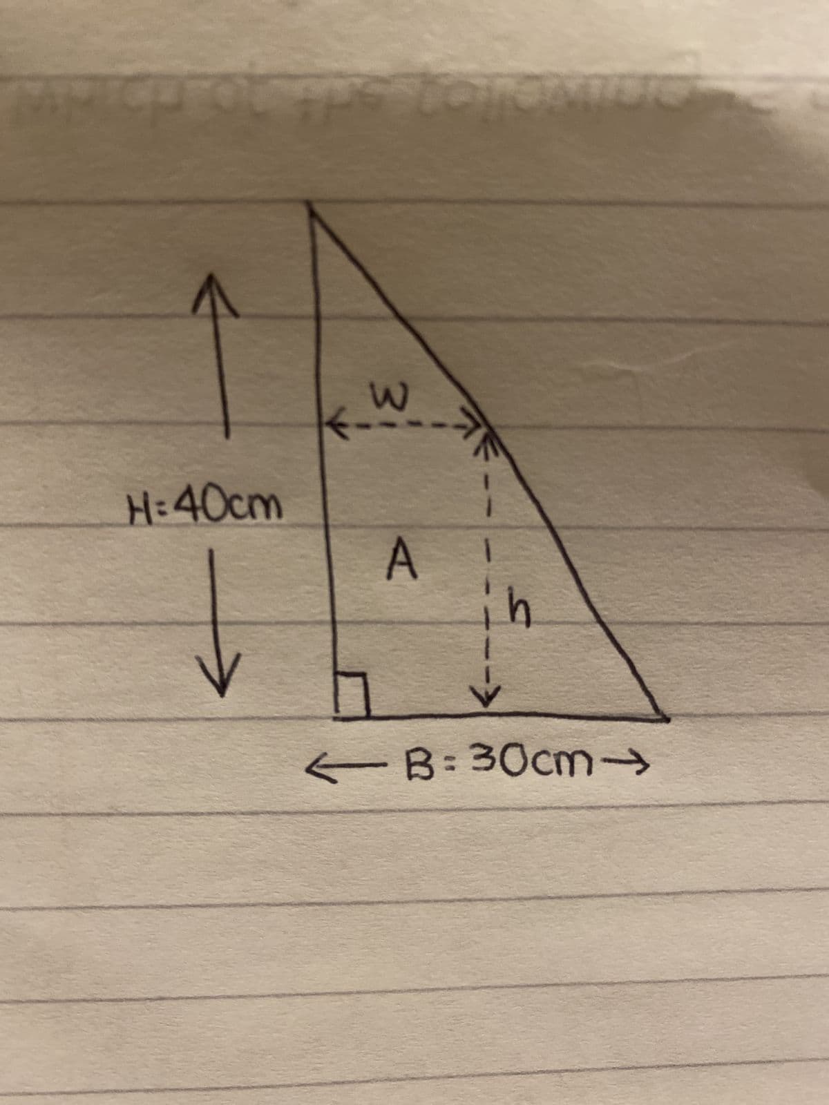 H=40cm
↓
W
←--
F
A
in
B=30cm-
↑