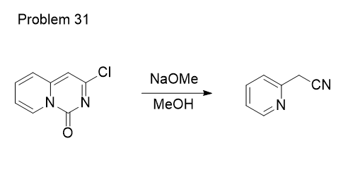 Problem 31
N.
CI
NaOMe
MeOH
CN