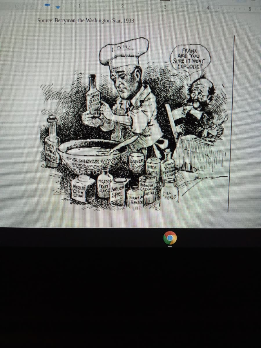 4
Source: Berryman, the Washington Star, 1933
FRANK
ARE YOU
SURE IT WONT
EXPLODE?
LOG
CARNER
WHIELTE
SPICE
ATAR
RAH.
