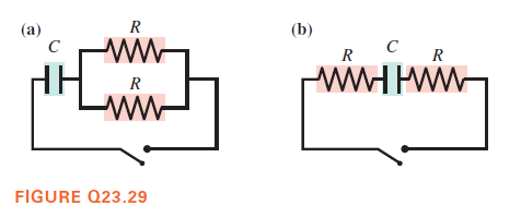 (a)
R
(b)
C
R
R
R
Lww-
FIGURE Q23.29
