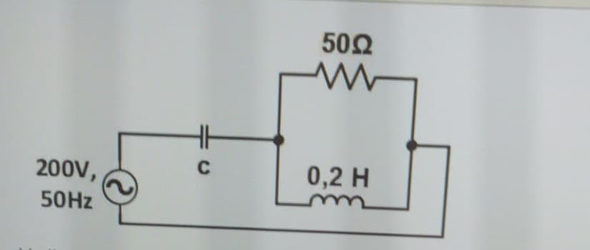 50Ω
200V,
C
0,2 H
50HZ
