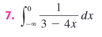 ·So
7.
1
3 - 4x
dx