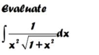 Evaluate
1
x'V1+x'
xp
