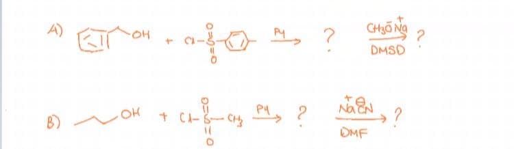 A)
Py
CH30 Na
to
DMSD
P4
Na CN
B)
+ CA-8-C, M, ?
OMF
