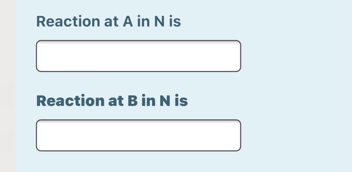 Reaction at A in N is
Reaction atB in N is
