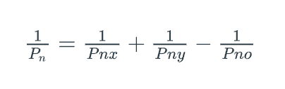 Pn
=
1
+
Pnx
1
Pny
1
Pno