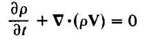 ap
+ V•(pV) = 0
