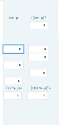 Xm-μ
(ZXm-μ)=
f(xm-µ)²
O
O
(zf(xm-µ)²=