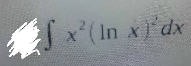 fa
xp
x²(In x)²dx