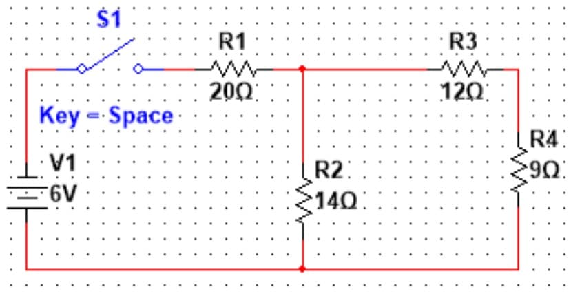 $1
KeySpace.
V1
6V
R1
2002:
R2:
140:
R3
120:
R4
*90: