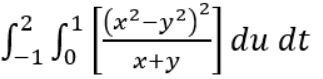 [(x²-y²)²]
x+y
-2
LEK
1J0
du dt