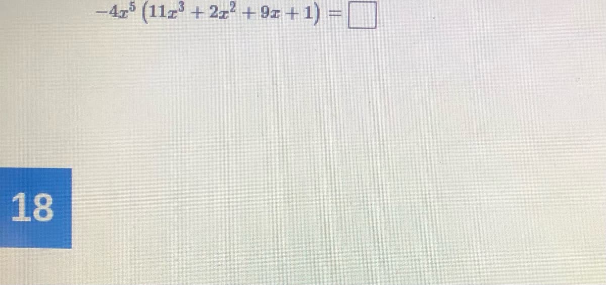 -47 (11z + 2z+ 9z +1) =|
%3D
18
