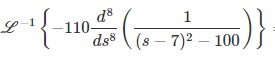 g{-110- -
gP
dss ( (s – 7)2 – 100,
1
L
