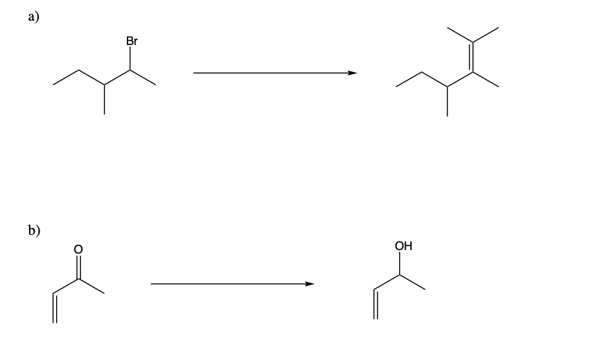 а)
Br
b)
OH

