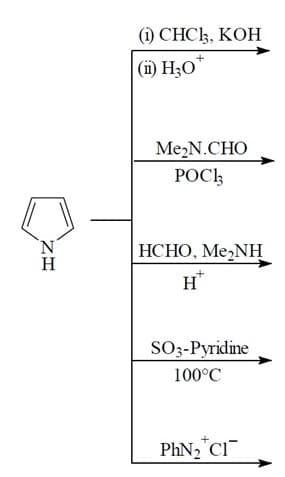 (i) CHC,, KOH
(i) H;O
Me2N.CHO
РОСЬ
`N.
H
|НСНО, Ме>NH
H*
SO3-Pyridine
100°C
PhN2 C1
