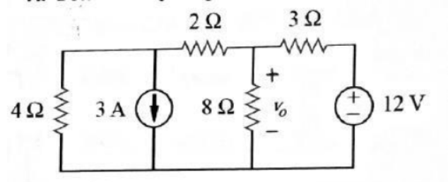 2Ω
42
3 A () 82
12 V
+
