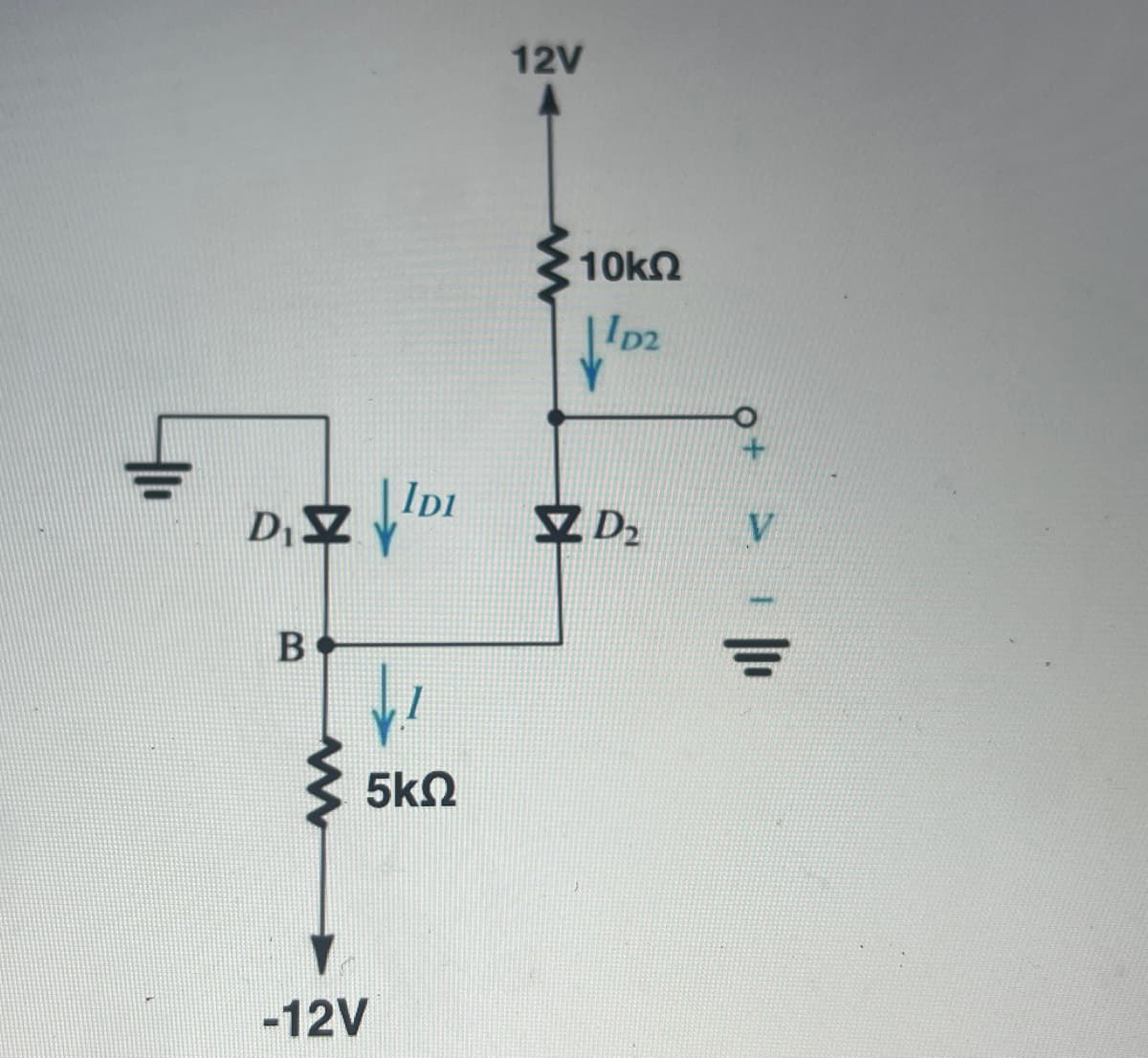 D₁ ZIDI
B
1
5ΚΩ
-12V
12V
10ΚΩ
110₂
D₂
V