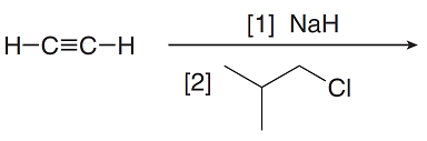 [1] NaH
H-C=C-H
[2]
CI
