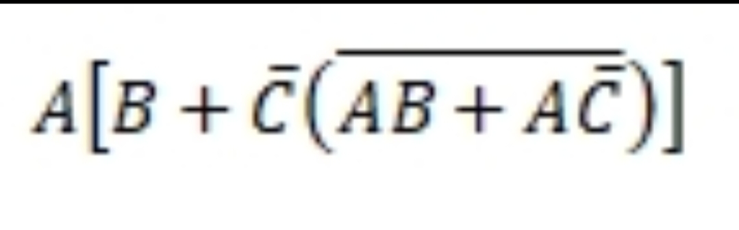 A[B +č(AB+AC)]
