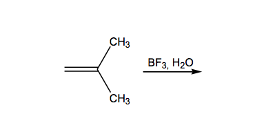 CH3
CH3
BF3, H₂O