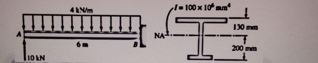 -100 x 10 mum
4kN/m
130 mm
NA
200 mm
10 kN
