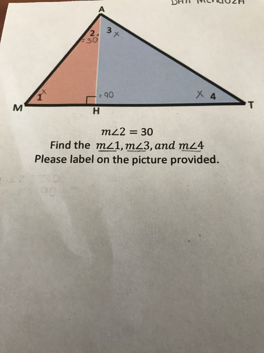 330
メ 4
M
H.
m22 = 30
Find the mL1, mz3, and m24
Please label on the picture provided.
3.
