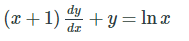 (x+1) +y=In x
dz
