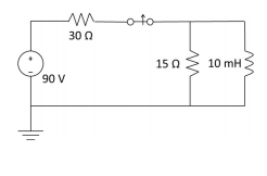 moto
30 0
15 0
10 mH
90 V
