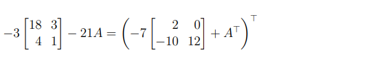 -3 [183] - 214 = (-7 [-16 12)] + ")"
T
2
+A