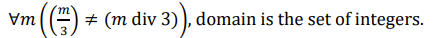 vm ()
# (m div 3) ), domain is the set of integers.
WA
