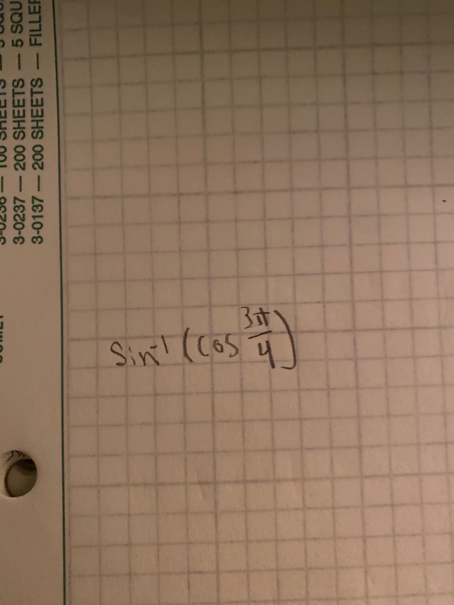 Bit
Sin! (cos
3-0237 - 200 SHEETS -5 SQU
3-0137-200 SHEETS - FILLER
