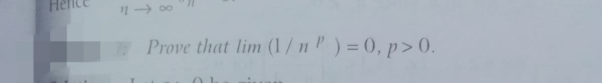 11->
Prove that lim (1 /nP) =0, p> 0.
%3D
