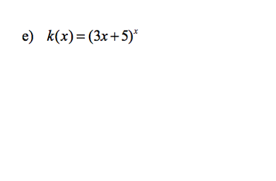 e) k(x)= (3x+5)*