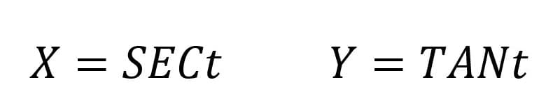 X = SECT
Y = TANT
