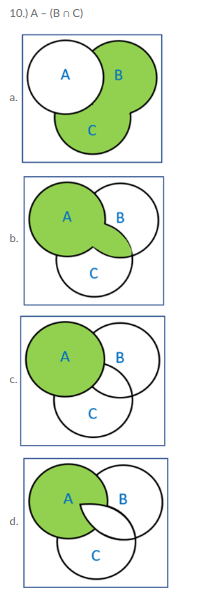 10.) А - (В п С)
A
В
C
A
d.
