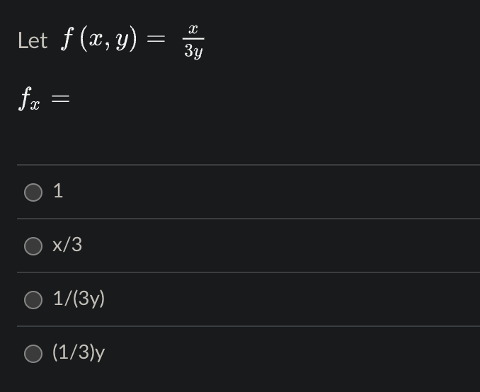 Let f (x, y) =
3y
O 1
x/3
1/(3у)
(1/3)y
