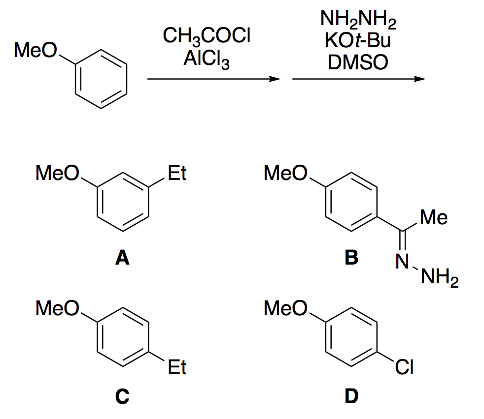 CH3COCI
AICI3
NH2NH2
KOt-Bu
DMSO
MeO.
MeO.
Et
Meo
Me
A
`NH2
MeO.
MeO.
Et
CI
D
