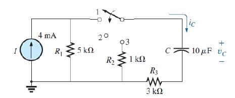 4 mA
20
Rs kn
R2
10μF υ
1 kM
R3
3 k9
