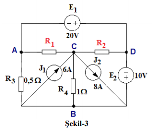 E1
20V
R1
R2
A
D
J2
J1
]0,52
6A
R3
E, + 10v
R4
в
Şekil-3
