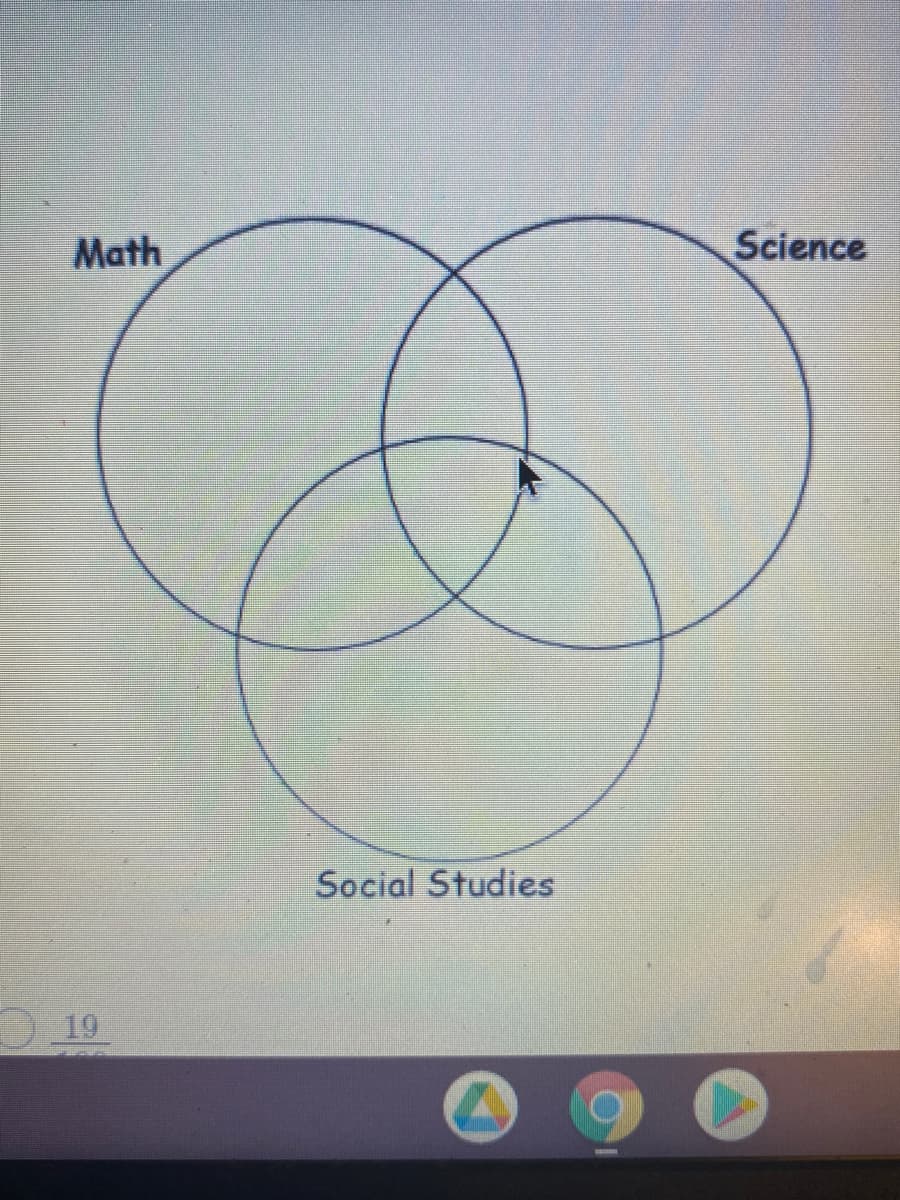 Math
Science
Social Studies
O 19
