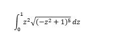 * 2² √(-2² + 1)5 dz