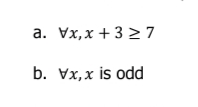 a. Vx,x + 3 2 7
b. Vx,x is odd
