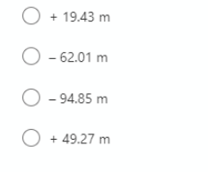 O + 19.43 m
- 62.01 m
O - 94.85 m
O + 49.27 m
