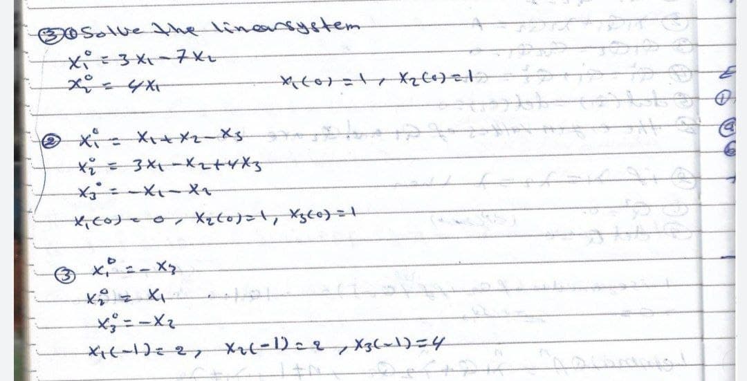 SOSolve the linarsystem
xミ3Xー7xt
の
の x、- Xtメz-Xs
xニ- X?
;--Xを
Xtt-)ミ2メとトー1)22,Xg)=4
