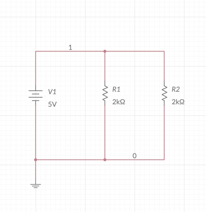 V1
5V
1
Η
R1
2ΚΩ
Ο
Μ
R2
2ΚΩ