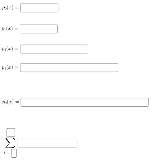 Po(x) =
P1(x) :
P2(x)
P3(x):
P1(x) =
